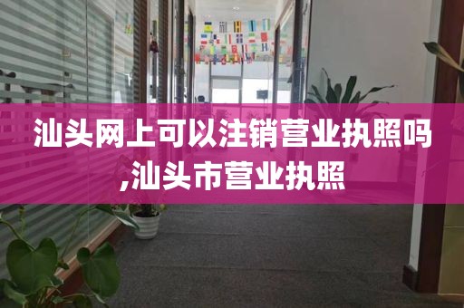 汕头网上可以注销营业执照吗,汕头市营业执照