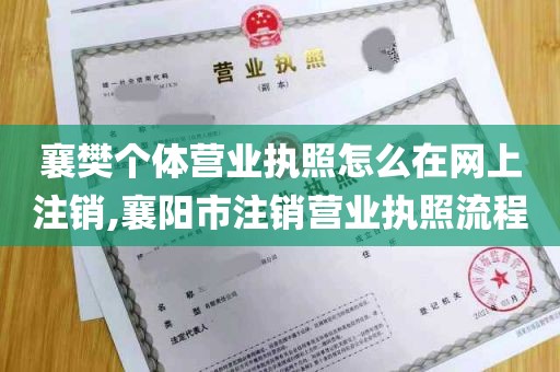 襄樊个体营业执照怎么在网上注销,襄阳市注销营业执照流程