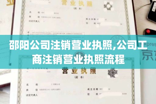 邵阳公司注销营业执照,公司工商注销营业执照流程