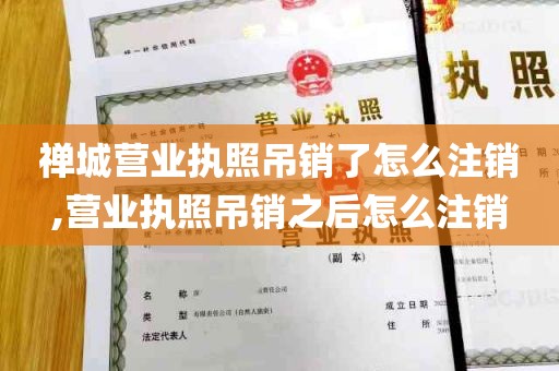 禅城营业执照吊销了怎么注销,营业执照吊销之后怎么注销