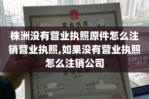 株洲没有营业执照原件怎么注销营业执照,如果没有营业执照怎么注销公司