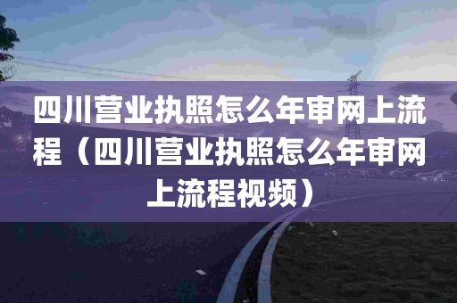 四川营业执照怎么年审网上流程（四川营业执照怎么年审网上流程视频）