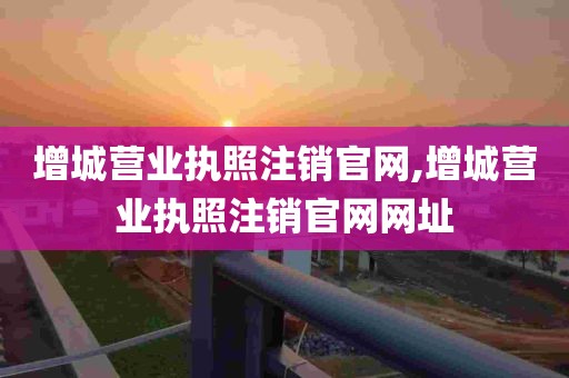 增城营业执照注销官网,增城营业执照注销官网网址