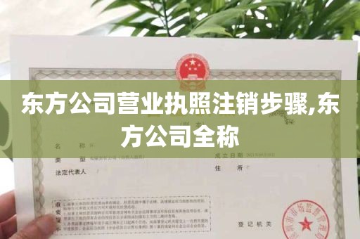 东方公司营业执照注销步骤,东方公司全称