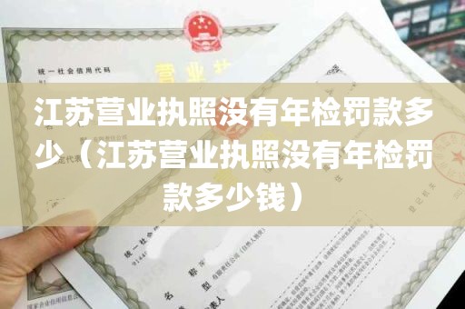 江苏营业执照没有年检罚款多少（江苏营业执照没有年检罚款多少钱）