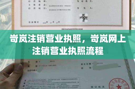 岢岚注销营业执照，岢岚网上注销营业执照流程