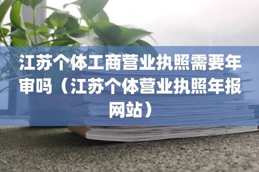 江苏个体工商营业执照需要年审吗（江苏个体营业执照年报网站）