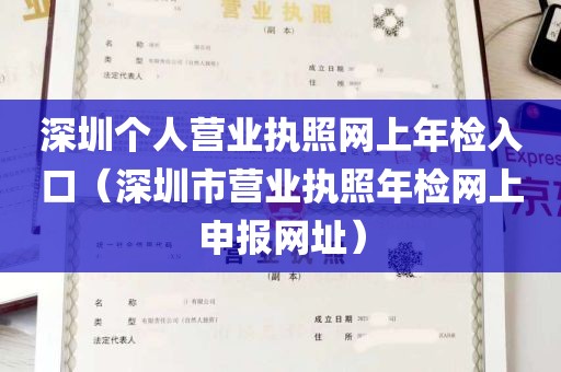 深圳个人营业执照网上年检入口（深圳市营业执照年检网上申报网址）