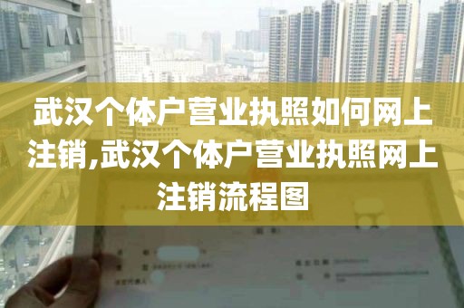 武汉个体户营业执照如何网上注销,武汉个体户营业执照网上注销流程图