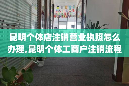 昆明个体店注销营业执照怎么办理,昆明个体工商户注销流程