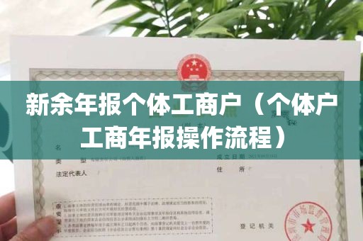 新余年报个体工商户（个体户工商年报操作流程）