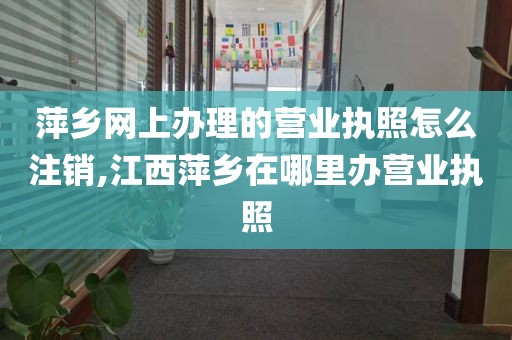 萍乡网上办理的营业执照怎么注销,江西萍乡在哪里办营业执照