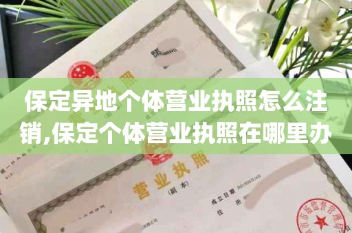 保定异地个体营业执照怎么注销,保定个体营业执照在哪里办