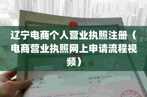 辽宁电商个人营业执照注册（电商营业执照网上申请流程视频）