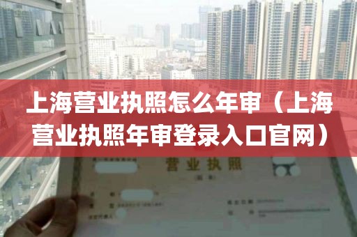 上海营业执照怎么年审（上海营业执照年审登录入口官网）