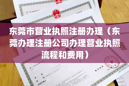 东莞市营业执照注册办理（东莞办理注册公司办理营业执照流程和费用）