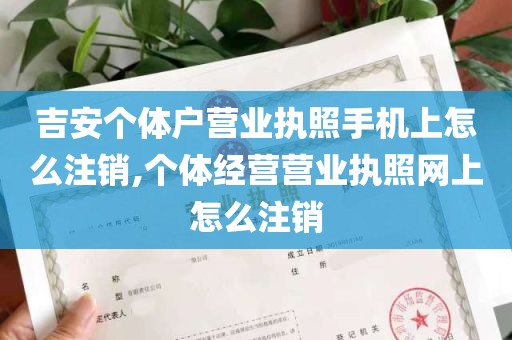 吉安个体户营业执照手机上怎么注销,个体经营营业执照网上怎么注销