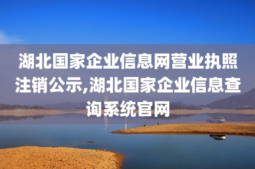 湖北国家企业信息网营业执照注销公示,湖北国家企业信息查询系统官网