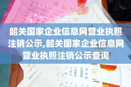 韶关国家企业信息网营业执照注销公示,韶关国家企业信息网营业执照注销公示查询