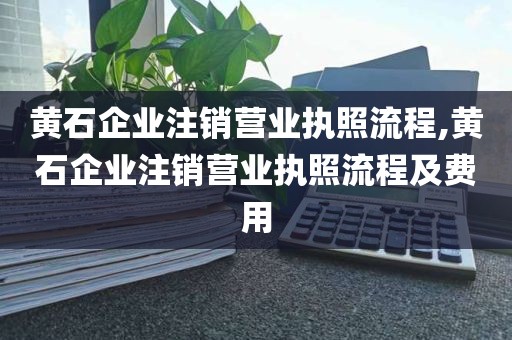 黄石企业注销营业执照流程,黄石企业注销营业执照流程及费用