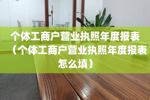 个体工商户营业执照年度报表（个体工商户营业执照年度报表怎么填）