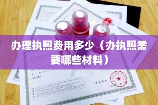 办理执照费用多少（办执照需要哪些材料）