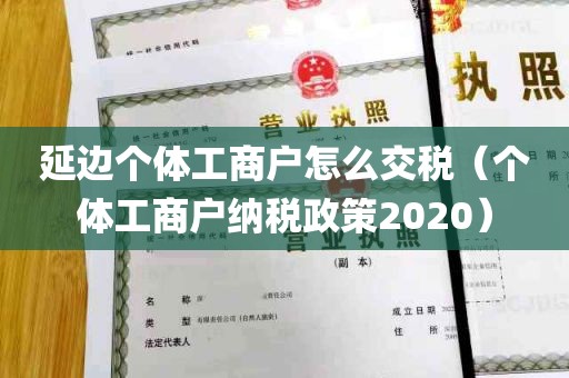 延边个体工商户怎么交税（个体工商户纳税政策2020）