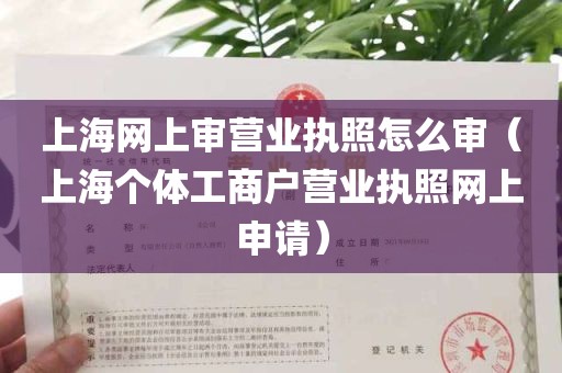 上海网上审营业执照怎么审（上海个体工商户营业执照网上申请）
