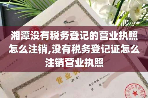 湘潭没有税务登记的营业执照怎么注销,没有税务登记证怎么注销营业执照