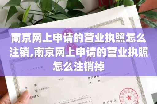 南京网上申请的营业执照怎么注销,南京网上申请的营业执照怎么注销掉
