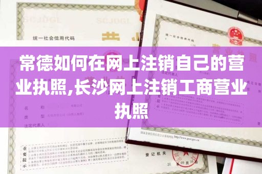 常德如何在网上注销自己的营业执照,长沙网上注销工商营业执照