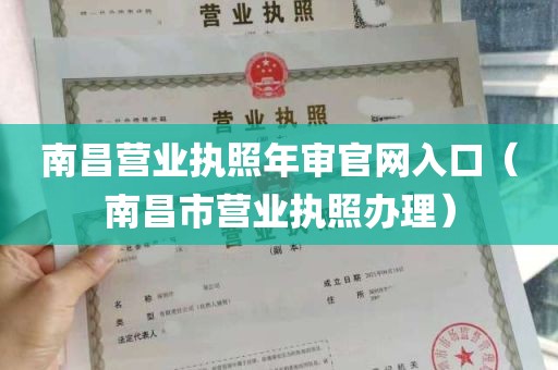 南昌营业执照年审官网入口（南昌市营业执照办理）