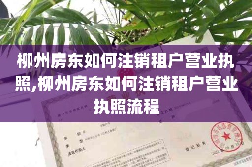 柳州房东如何注销租户营业执照,柳州房东如何注销租户营业执照流程