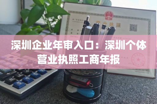 深圳企业年审入口：深圳个体营业执照工商年报