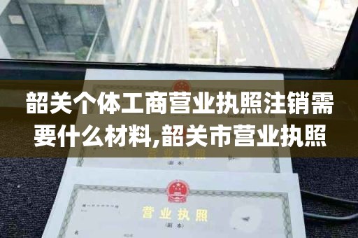 韶关个体工商营业执照注销需要什么材料,韶关市营业执照