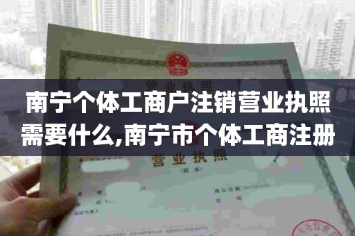 南宁个体工商户注销营业执照需要什么,南宁市个体工商注册