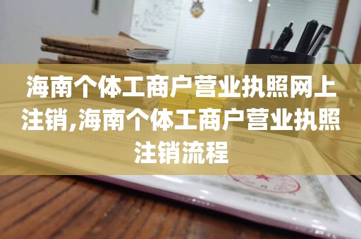 海南个体工商户营业执照网上注销,海南个体工商户营业执照注销流程