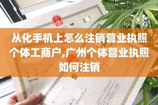 从化手机上怎么注销营业执照个体工商户,广州个体营业执照如何注销