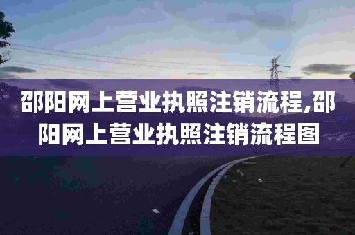 邵阳网上营业执照注销流程,邵阳网上营业执照注销流程图