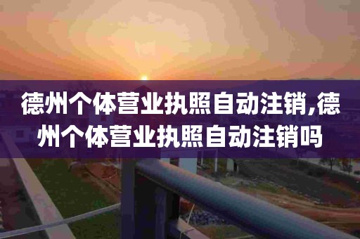 德州个体营业执照自动注销,德州个体营业执照自动注销吗