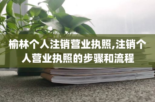 榆林个人注销营业执照,注销个人营业执照的步骤和流程