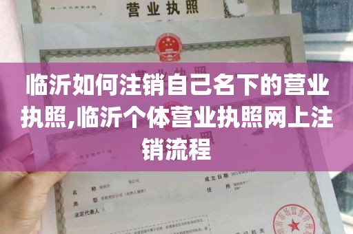 临沂如何注销自己名下的营业执照,临沂个体营业执照网上注销流程