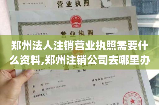 郑州法人注销营业执照需要什么资料,郑州注销公司去哪里办