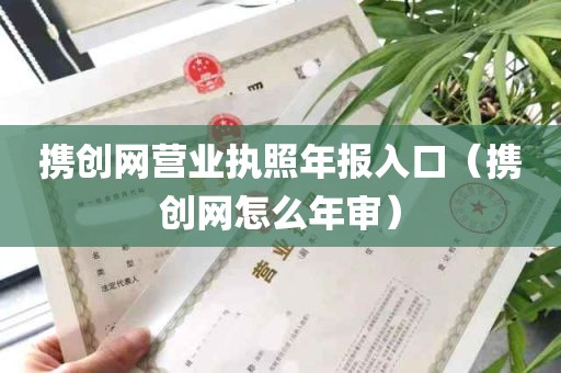 携创网营业执照年报入口（携创网怎么年审）