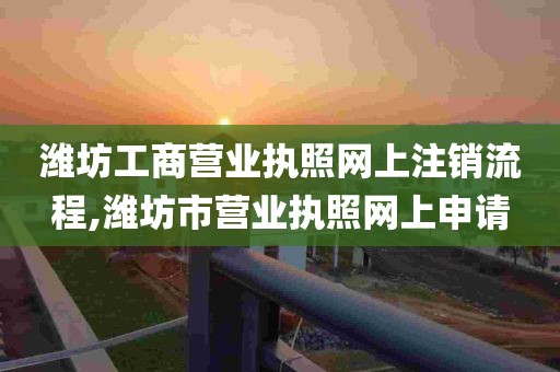 潍坊工商营业执照网上注销流程,潍坊市营业执照网上申请