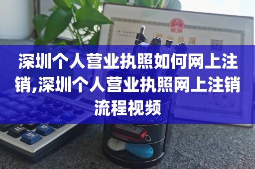 深圳个人营业执照如何网上注销,深圳个人营业执照网上注销流程视频