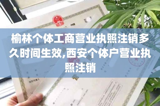 榆林个体工商营业执照注销多久时间生效,西安个体户营业执照注销