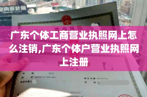 广东个体工商营业执照网上怎么注销,广东个体户营业执照网上注册