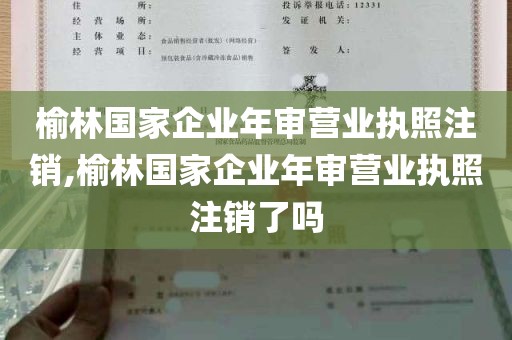 榆林国家企业年审营业执照注销,榆林国家企业年审营业执照注销了吗