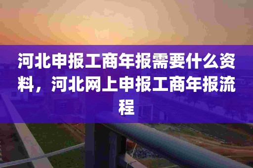 河北申报工商年报需要什么资料，河北网上申报工商年报流程